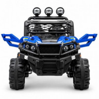 Coche Eléctrico Infantil Todoterreno Azul 12 V 7 Ah 4 Motores con Mando