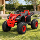 QUAD ELÉCTRICO INFANTIL ROJO 12 V 7 AH 2 MOTORES