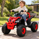 QUAD ELÉCTRICO INFANTIL ROJO 12 V 7 AH 2 MOTORES