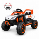 COCHE ELÉCTRICO INFANTIL RACING NARANJA 12 V 4,5 AH CON MANDO