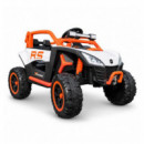 COCHE ELÉCTRICO INFANTIL RACING NARANJA 12 V 4,5 AH CON MANDO