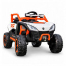 COCHE ELÉCTRICO INFANTIL RACING NARANJA 12 V 4,5 AH CON MANDO