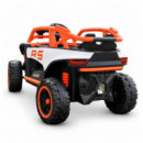 COCHE ELÉCTRICO INFANTIL RACING NARANJA 12 V 4,5 AH CON MANDO