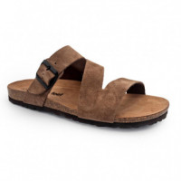 NATURE FEET Sandalias Marrones 9553-PARDO