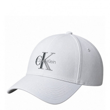 Gorra de sarga con logo monograma bordado