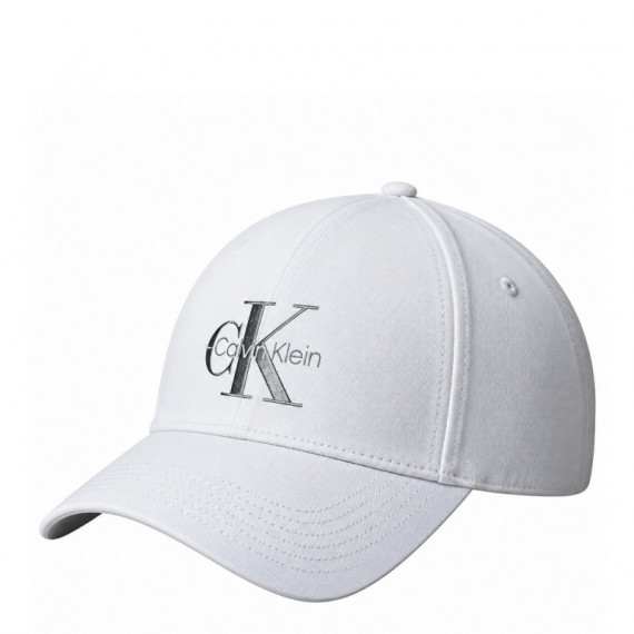 Gorra de sarga con logo monograma bordado