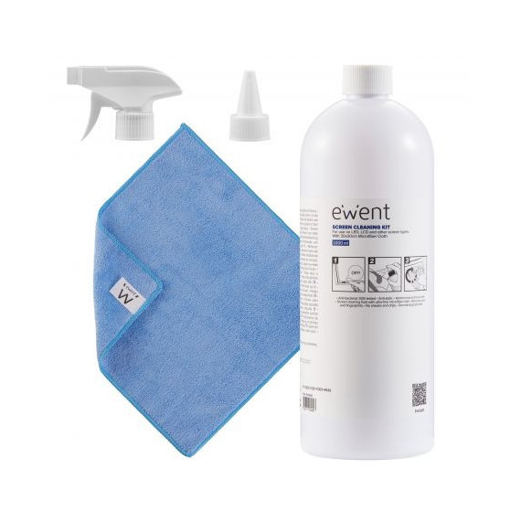 Kit Limpieza EWENT para Pantallas 1000 Ml EW5680