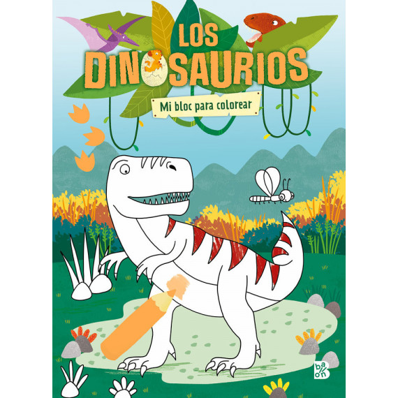 LOS DINOSAURIOS BLOC PARA COLOREAR