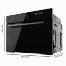 Bolero Hexa AF314500 Glass Black a  45X59,5X54 Cm  CECOTEC