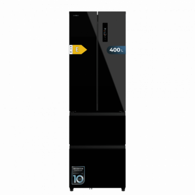 Bolero Coolmarket Combi F2D 400 Black Glass E 60X64X191 Cm  CECOTEC