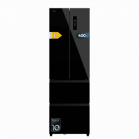 Bolero Coolmarket Combi F2D 400 Black Glass E 60X64X191 Cm  CECOTEC