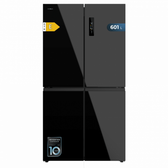 Bolero Coolmarket 4D 601 Black Glass 90,5X73X177,5 Cm  CECOTEC