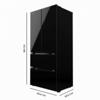 Bolero Coolmarket Fd 436 Black Glass E 83,6X63,6X183 Cm  CECOTEC