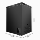 Congelador Bolero Coolmarket Chest 142 Black E 63,5X55,6X83,5 Cm  CECOTEC