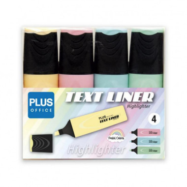 Rotulador Fluorescente 3.2 Pastel Bl&iacute;ster con 4 Unidades