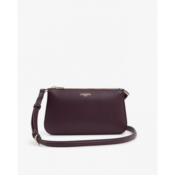 Bolso bandolera en piel Champs-Élysées pequeño de Lacoste
