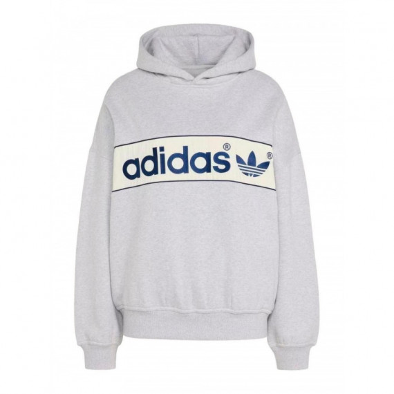 ADIDAS ORIGINALS - BLOCK HOODIE - LGREYH - LD9300/LGREYH