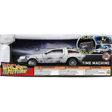 Coche replica Delorean congelado Regreso al Futuro 1/24