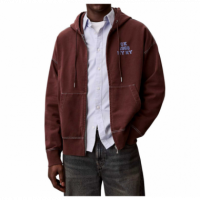 Sudadera Calvin Klein cremallera Burgundy  PB