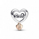 PANDORA Moments Charm de Corazón te Quiero Hermana 782244C00