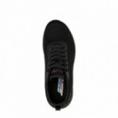Skechers Zapatillas Bobs Squad Chaos - Face Off Negras 117209-BBK