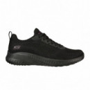 Skechers Zapatillas Bobs Squad Chaos - Face Off Negras 117209-BBK