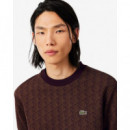 Camiseta de jacquard con monograma de Lacoste