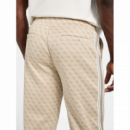 Jogger Guess Parimo estapado beige PB