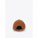 Cap In Fabric With Lc Crystals Brown  LOLA CASADEMUNT