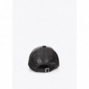 STITCHED CAP WITH MINI STUDDED DETAIL BL