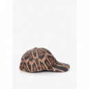 Combined Cap In Animal Print And Eco-lea  LOLA CASADEMUNT