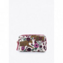 NYLON TOILETRY BAG PRINTED TIGERS AND FL