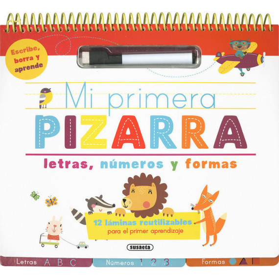 Mi primera pizarra de letras, números y formas