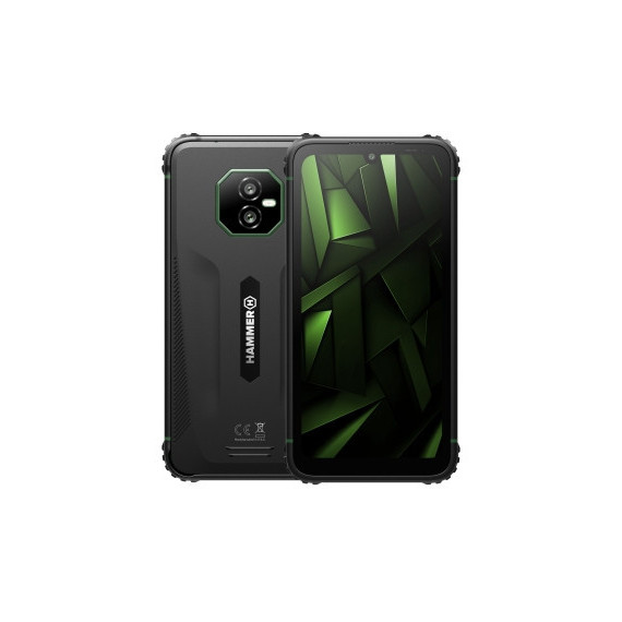 Telefono Smartphone Rugerizado HAMMER Ranger Negro Verde