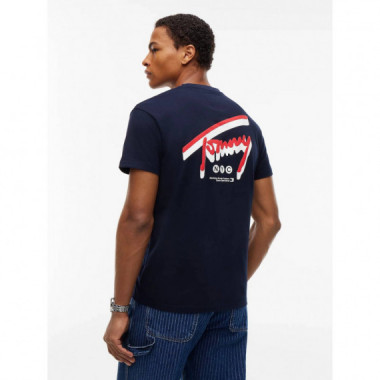 TJM REG SIGN BACKPRINT TEE EXT DARK BLUE