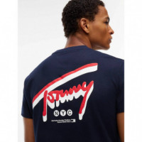 TJM REG SIGN BACKPRINT TEE EXT DARK BLUE