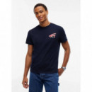 TJM REG SIGN BACKPRINT TEE EXT DARK BLUE