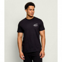 SLIM FIT SIGNATURE GRAPHIC TEE BLACK
