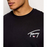 SLIM FIT SIGNATURE GRAPHIC TEE BLACK
