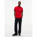 SLIM FIT SIGNATURE GRAPHIC TEE SCARLET F