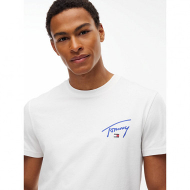 SLIM FIT SIGNATURE GRAPHIC TEE ECRU