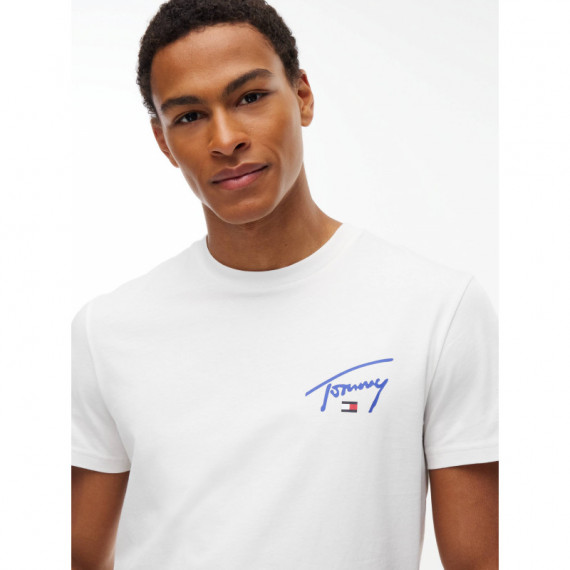 SLIM FIT SIGNATURE GRAPHIC TEE ECRU