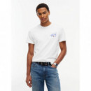 SLIM FIT SIGNATURE GRAPHIC TEE ECRU