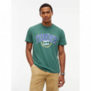 TJM REG CREST ARCH TEE EXT VELVET GREEN