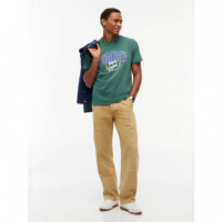 TJM REG CREST ARCH TEE EXT VELVET GREEN