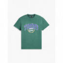 TJM REG CREST ARCH TEE EXT VELVET GREEN