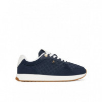 TH RUNNER SUEDE MONOGRAM SPACE BLUE