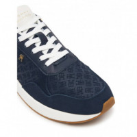 TH RUNNER SUEDE MONOGRAM SPACE BLUE
