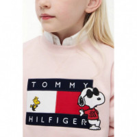 PEANUTS CREWNECK WHIMSY PINK