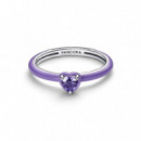 Pandora Anillo de plata de ley con forma de corazón 193088C04